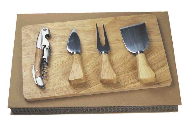 796WD Book Box Cheese Board Set On