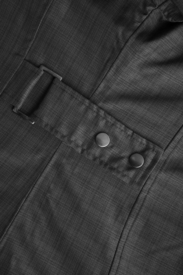 J418L Quantum Ladies Jacket Graphite Waist Buckle Detail 03